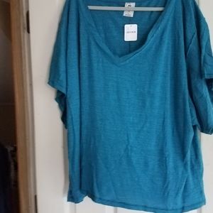 We the Free Cotton Overize T size L Teal